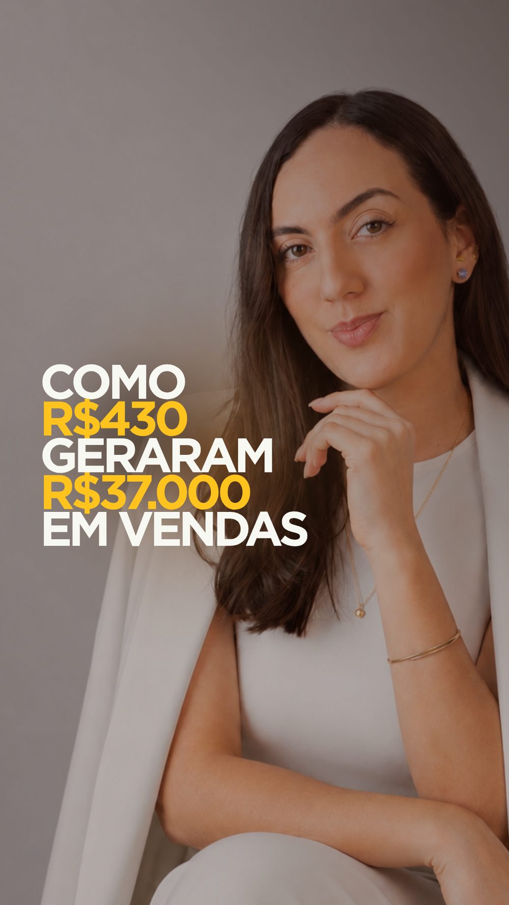 Como R$430 geraram R$37.000 em vendas — case real Jéssica Rafaela Marketing